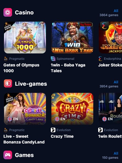 1win app Slots